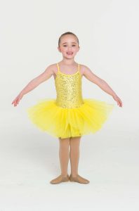 sequin tutu dress yellow