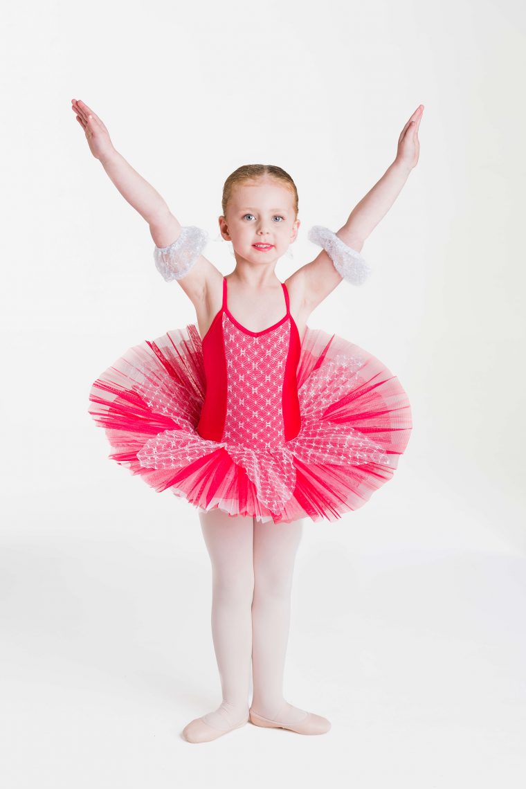 snowflakes tutu red