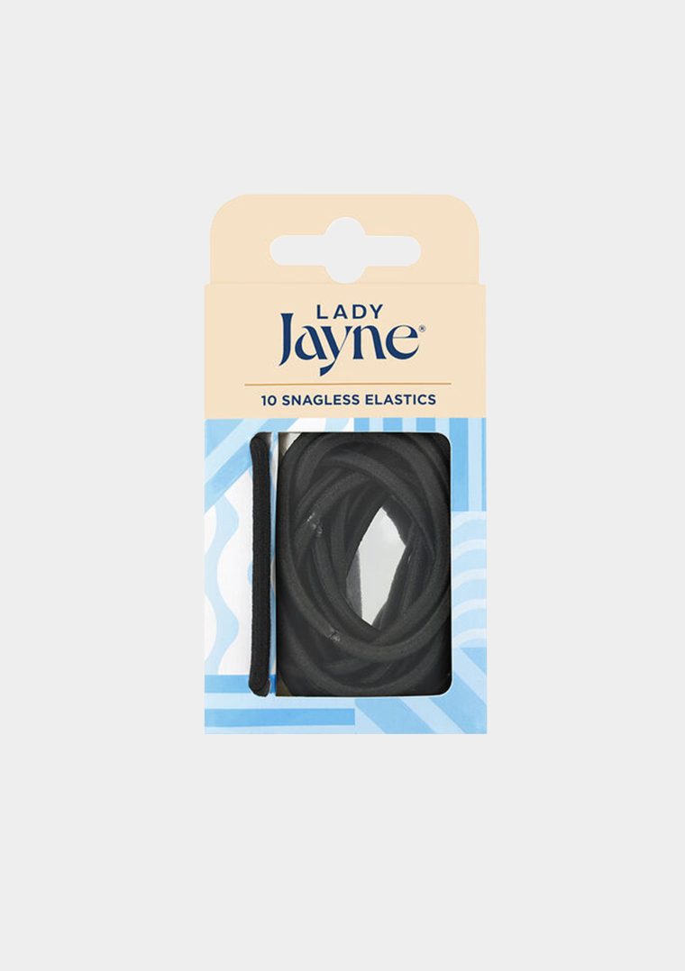 lady jayne snagless elastics in black thick