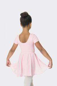 mock wrap skirt ballet pink