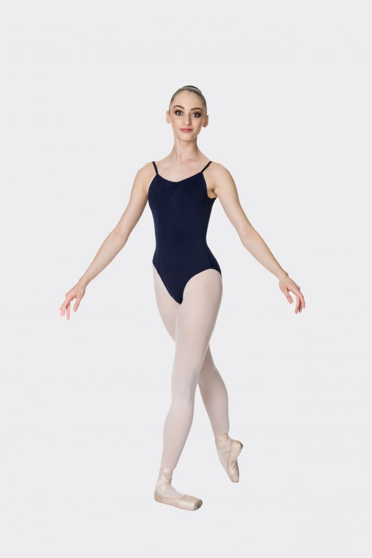 camisole strap leotard navy