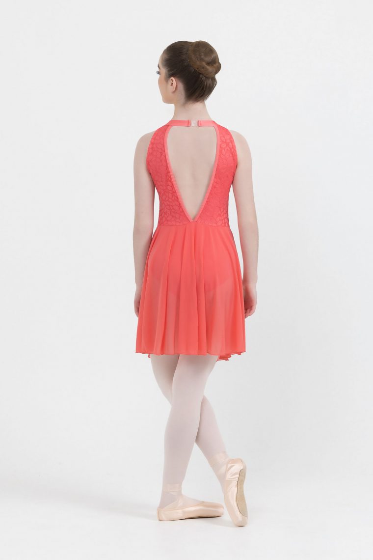 amelia lyrical dress coral