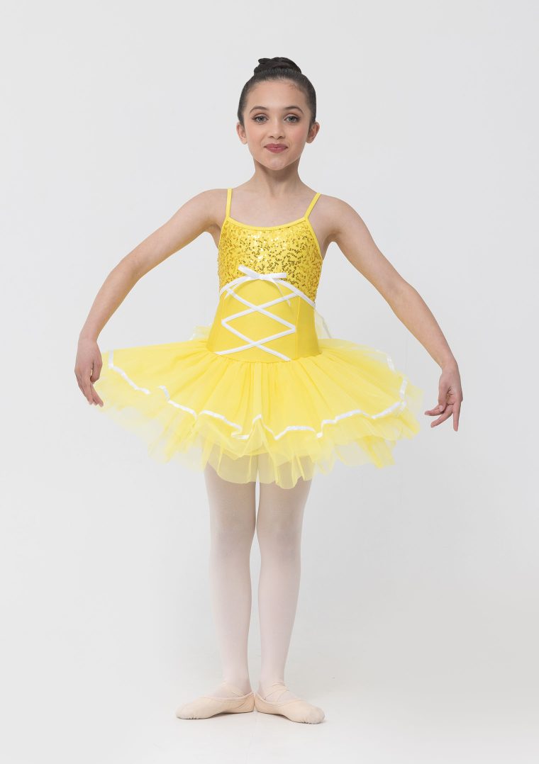 stella tutu dress yellow