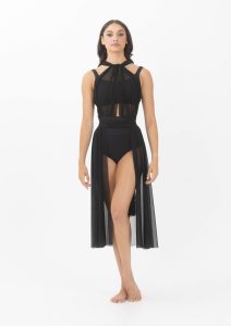 convertible mesh overdress black